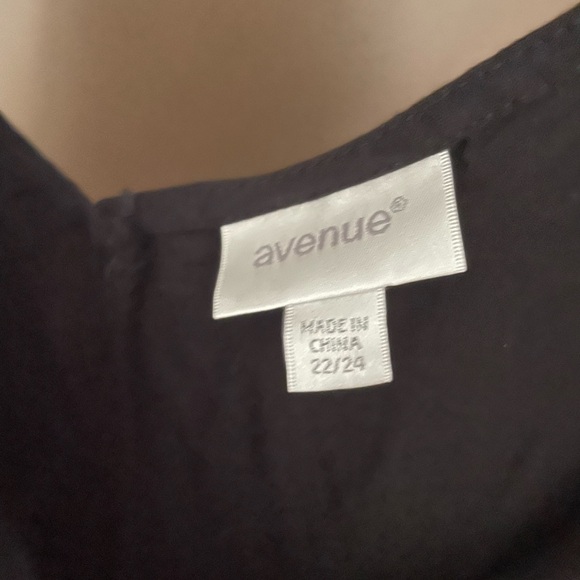 Black Tropical Escape Midi Dress By The Avenue Plus SZ 22/24 - Picture 7 of 8